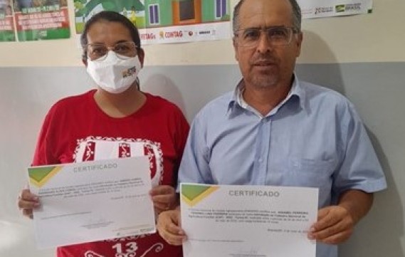 Dirigentes sindicais no curso de CAF