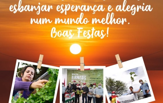 Mensagem para celebrar o fim de 2020. Feliz 2021!