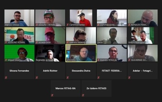 Diretoria de Agrícola participa de reunião com a Contag e Federações