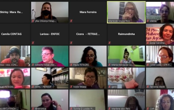 Plenária Nacional de Mulheres Trabalhadoras Rurais aconteceu dias 28 e 29, em plataforma virtual