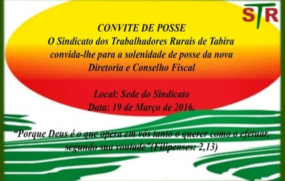 Posse do Sindicato de Tabira